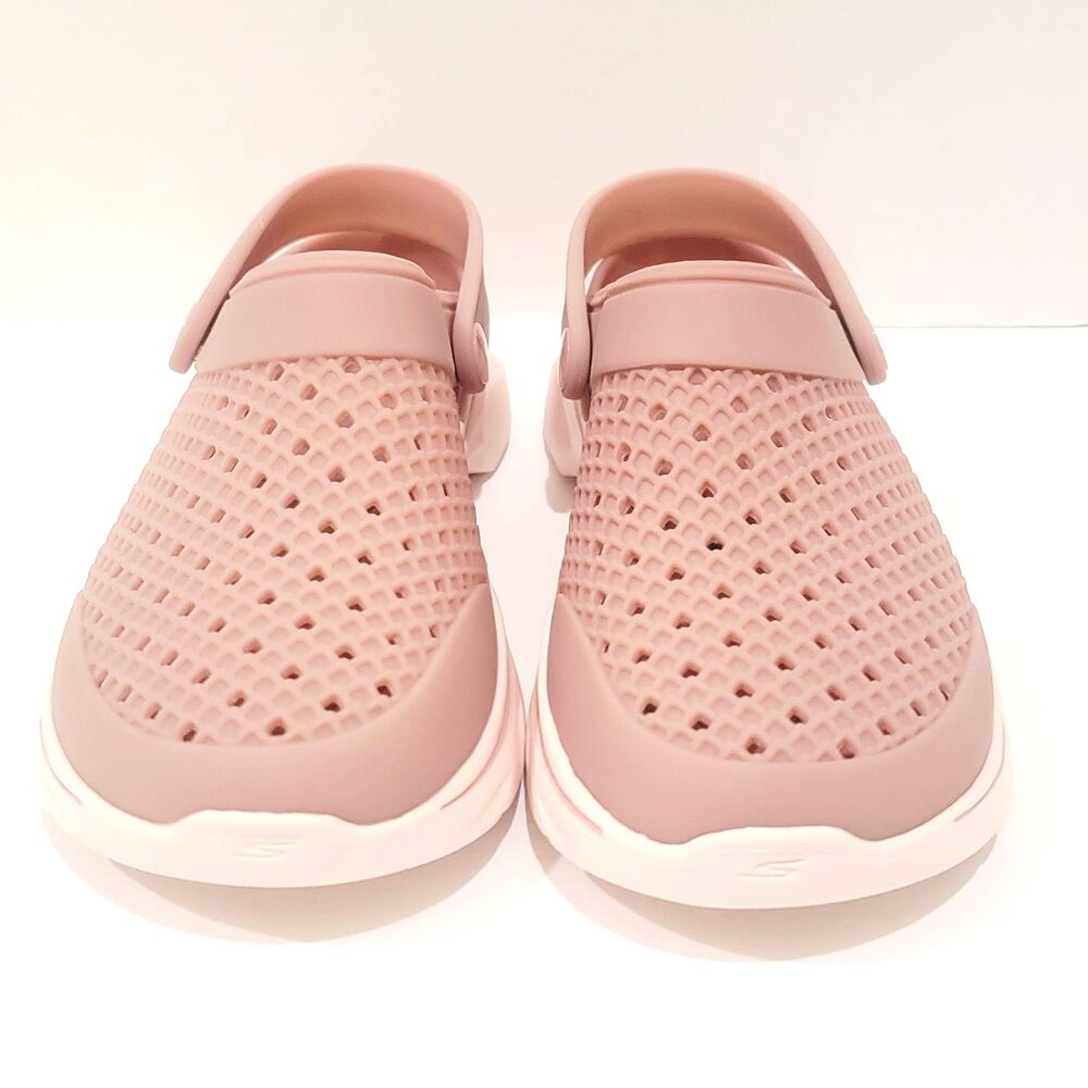 Skechers Foamies Go Walk 7 Joyous Clogs Shoes Women's Size 7 Rose Pink Slip On